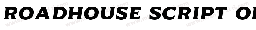 Roadhouse Script Obl字体转换